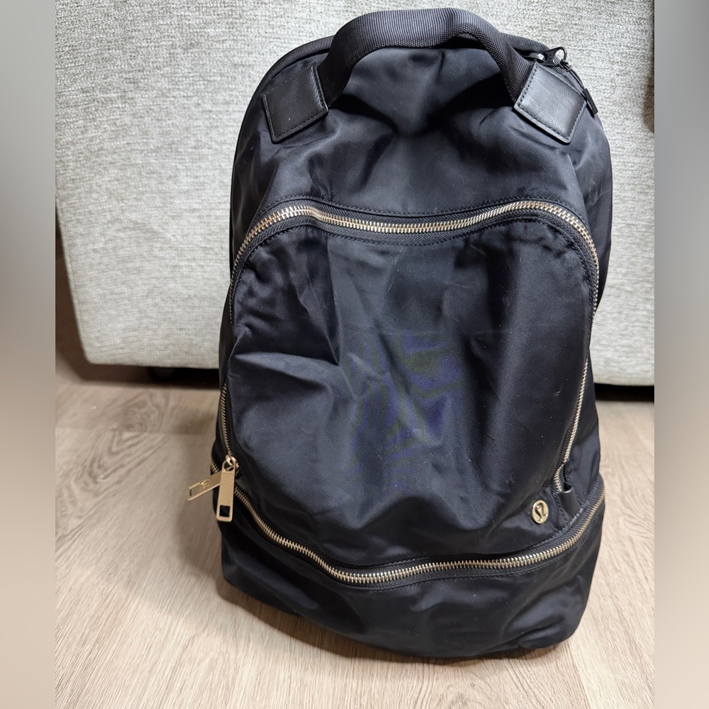 Lululemon Athletica Black Backpack with Gold Accents - Picture 8 of 16